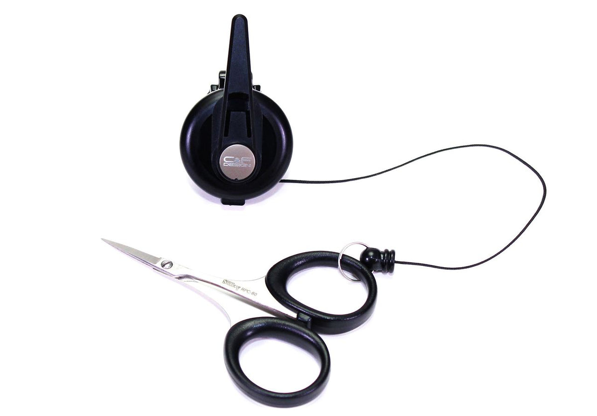 C&F Design Flex Pin-On Reel/Scissors - Smoke