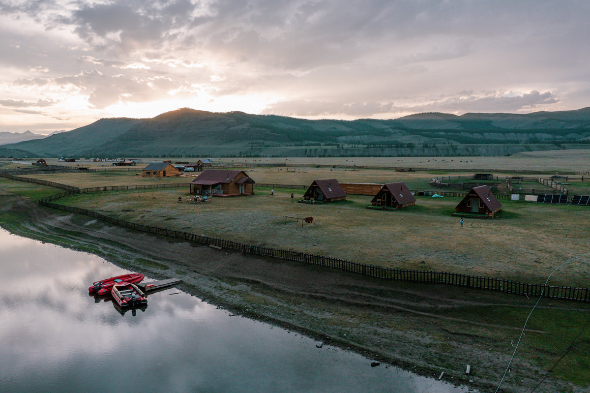 Lodge och boende under flugfiskeresa till Mongoliet