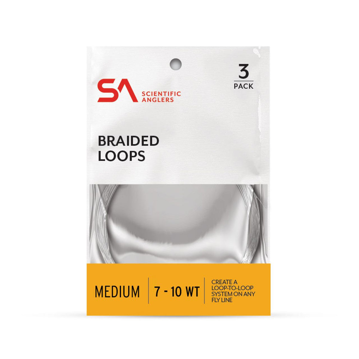 Scientific Anglers Braided Loops - 3 Pack - Clear
