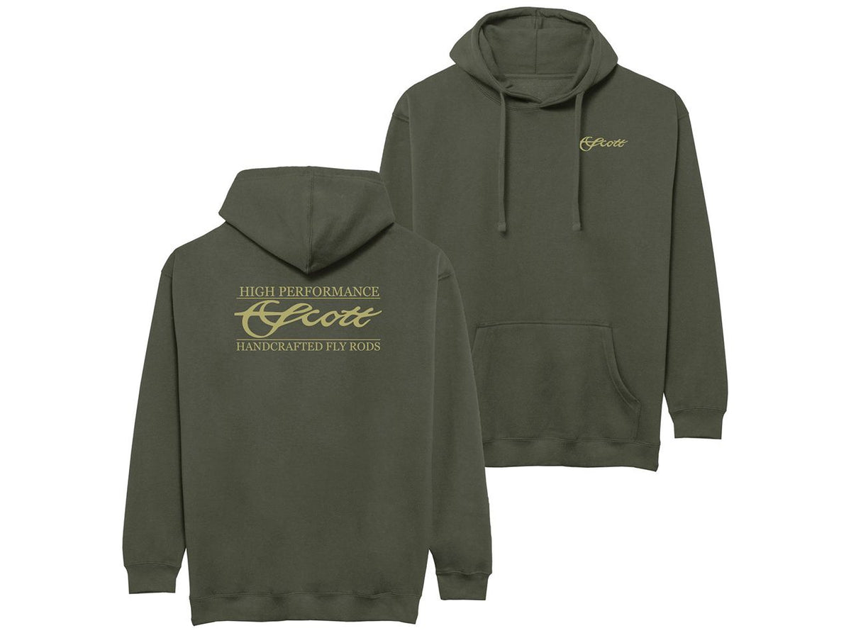 Scott Fly Rod Co. Olive Logo Hoodie - Olive