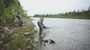 Laxfiske vid Camp Onka i Lappland