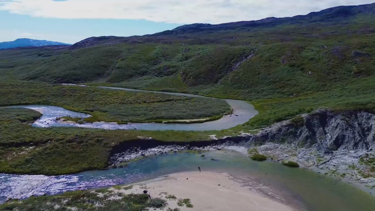 Trailer från rödingfiske i Camp Qussuk på Grönland