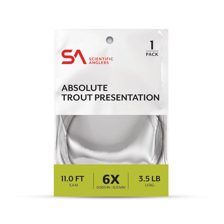 Scientific Anglers Absolute Trout Presentation Leader 14' - Clear
